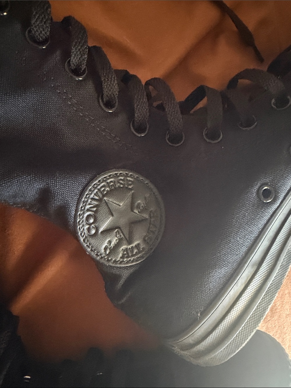 Black High-Top Lace-Up Women's Boots - Picture 2 of 3
